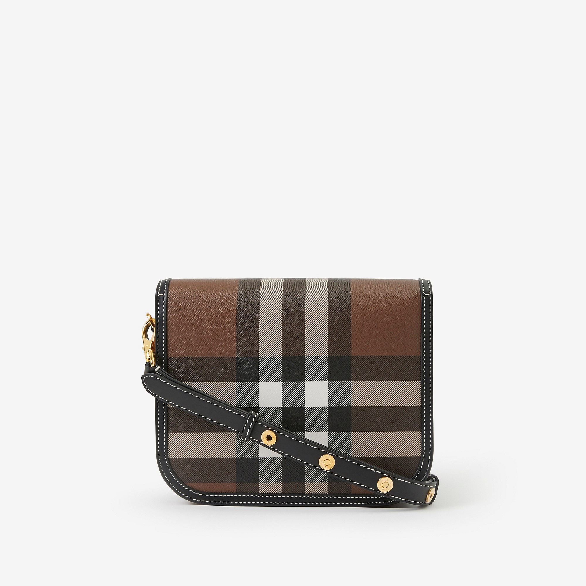 Check and Leather Medium Elizabeth Bag - 3