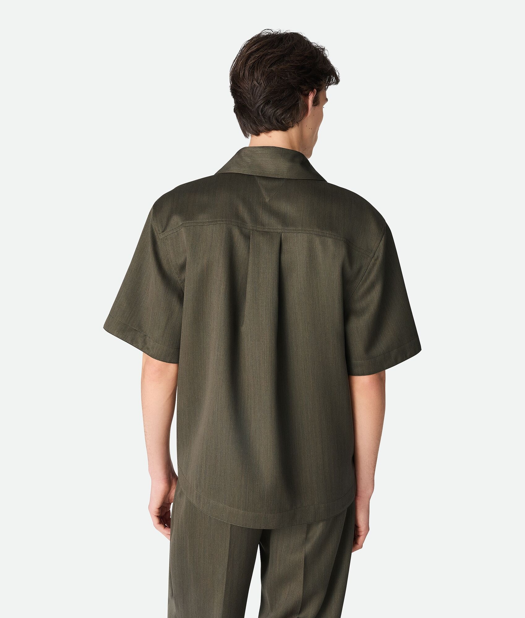 Wool Subtle Chevron Shirt - 3