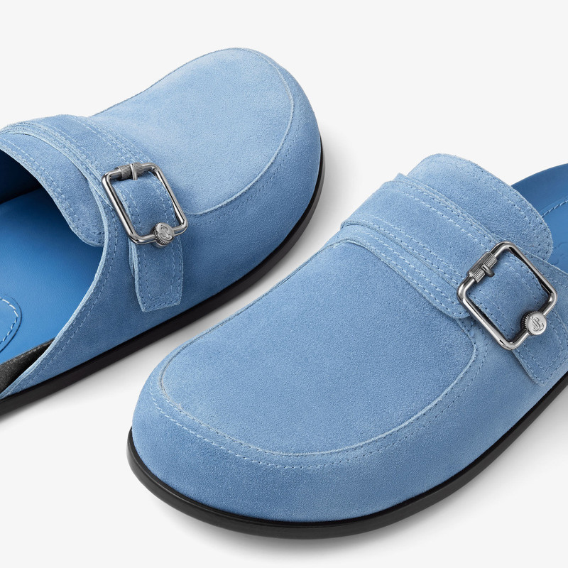 Etta Mule Denim Velvet Suede Mules 3