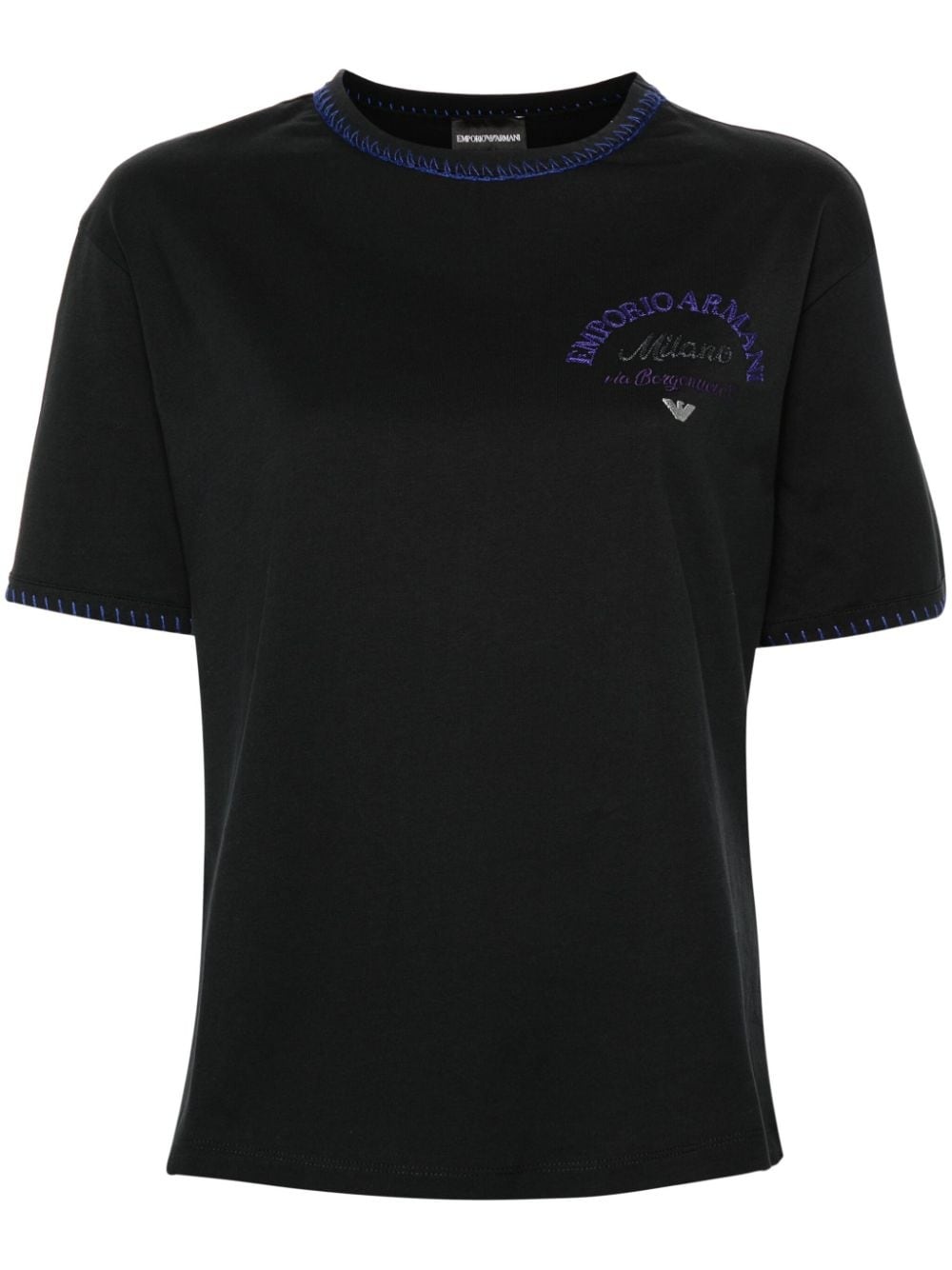 embroidered-logo T-shirt - 1