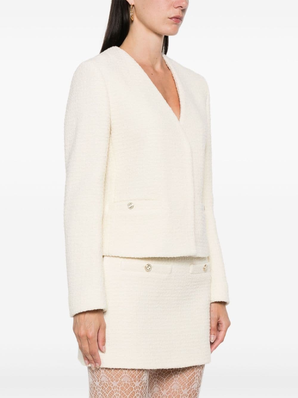 Damier Bouclé jacket - 3