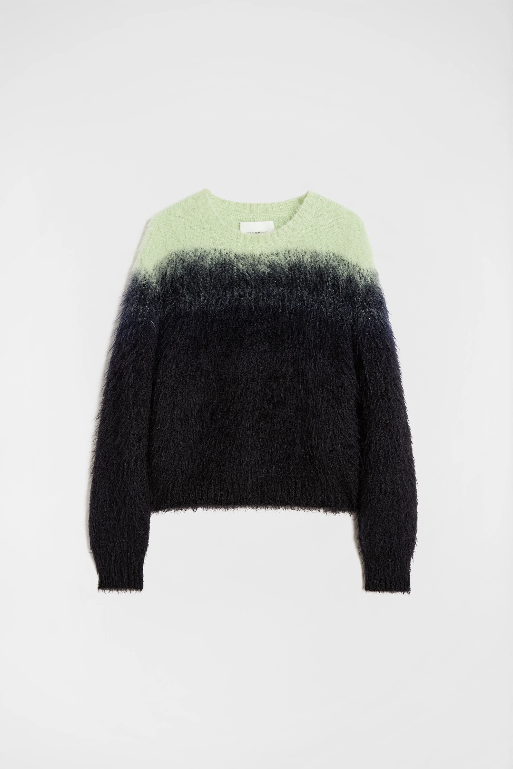 Mohair Jacquard Crew-Neck Sweater - 1