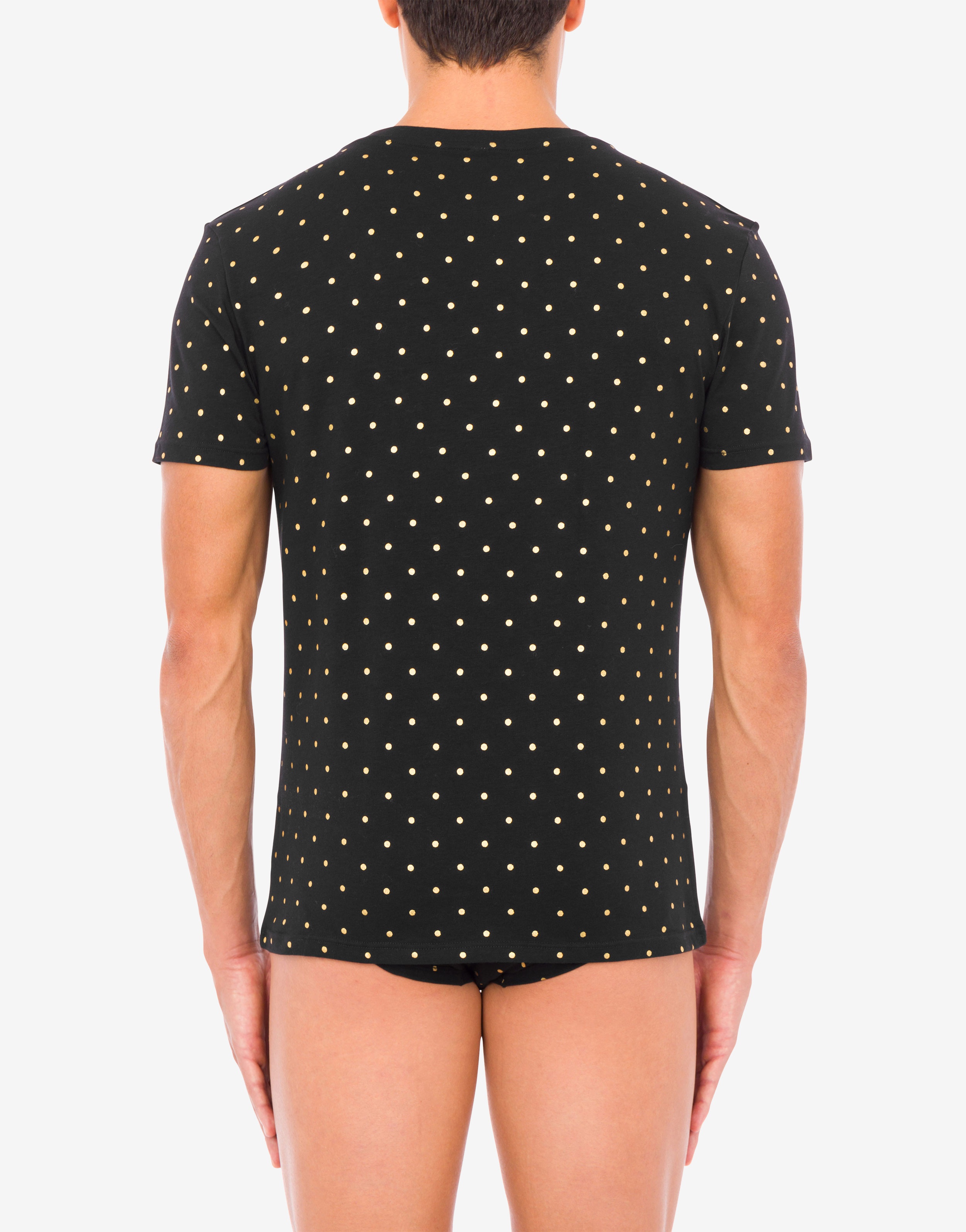 POLKA DOTS T-SHIRT AND BRIEFS SET - 3