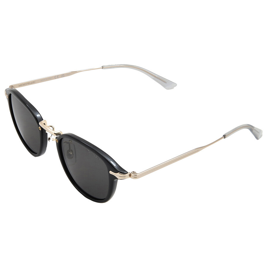 Montblanc Smoke Square Men's Sunglasses MB0336S 001 48 - 4