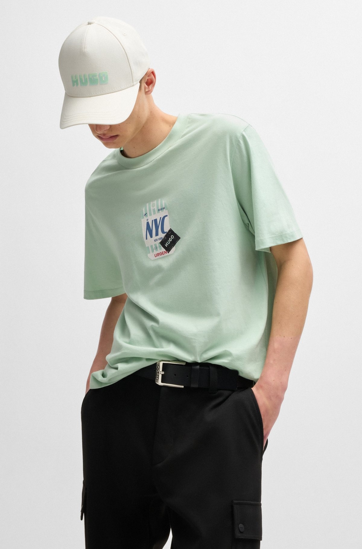 COTTON-TWILL FIVE-PANEL CAP WITH LOGO DETAIL - 5