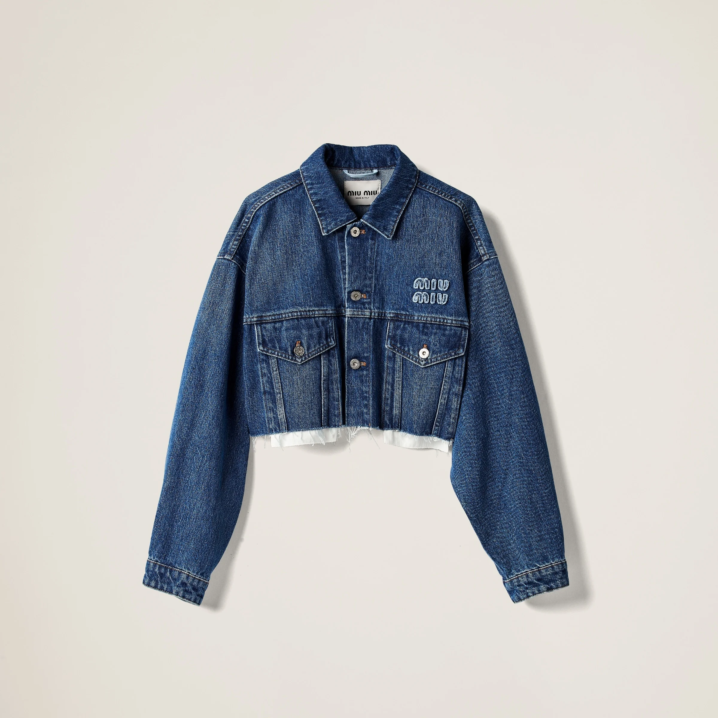 Denim blouson jacket - 1