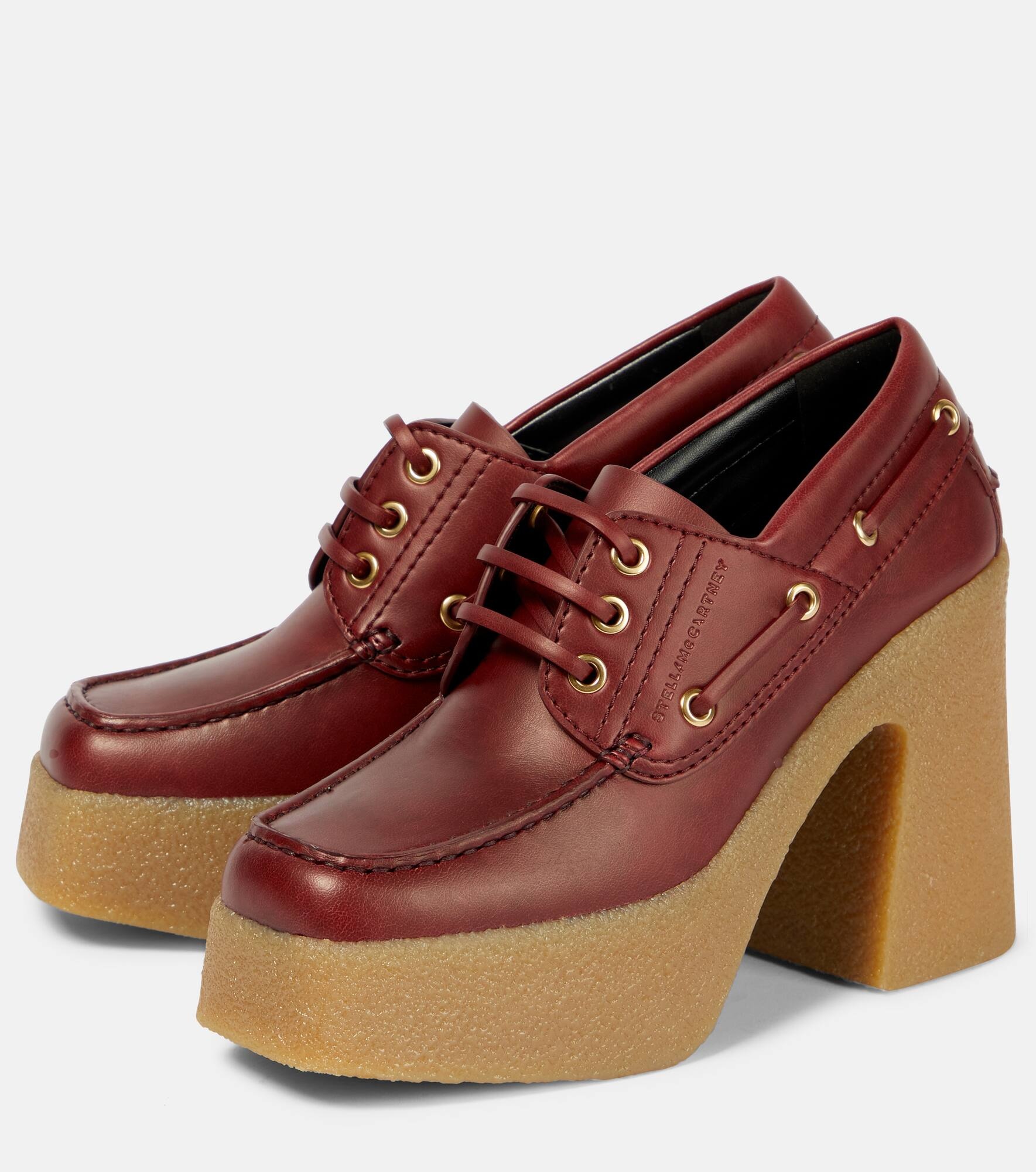 Skyla faux leather loafer pumps - 5