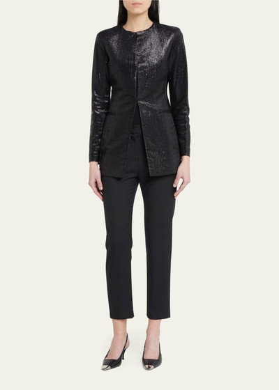 GIORGIO ARMANI Sparkle Collarless Slim Jacket outlook