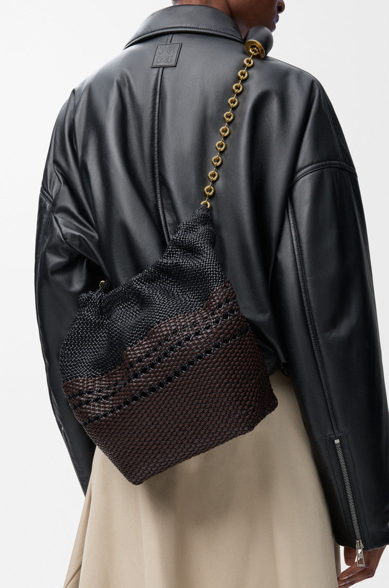 Loewe Small Squeeze bag in woven nappa calfskin outlook