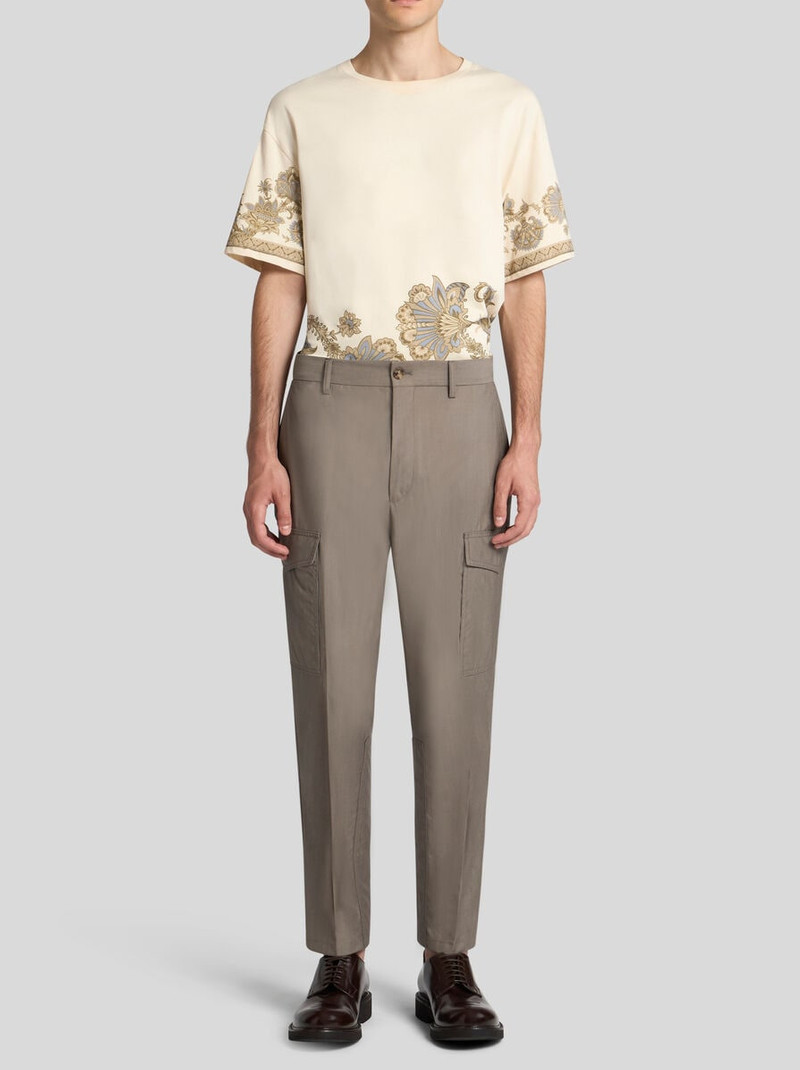 Etro WOOL-BLEND CARGO TROUSERS outlook
