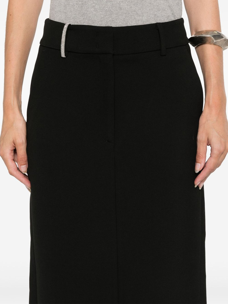 straight-cut midi skirt 5