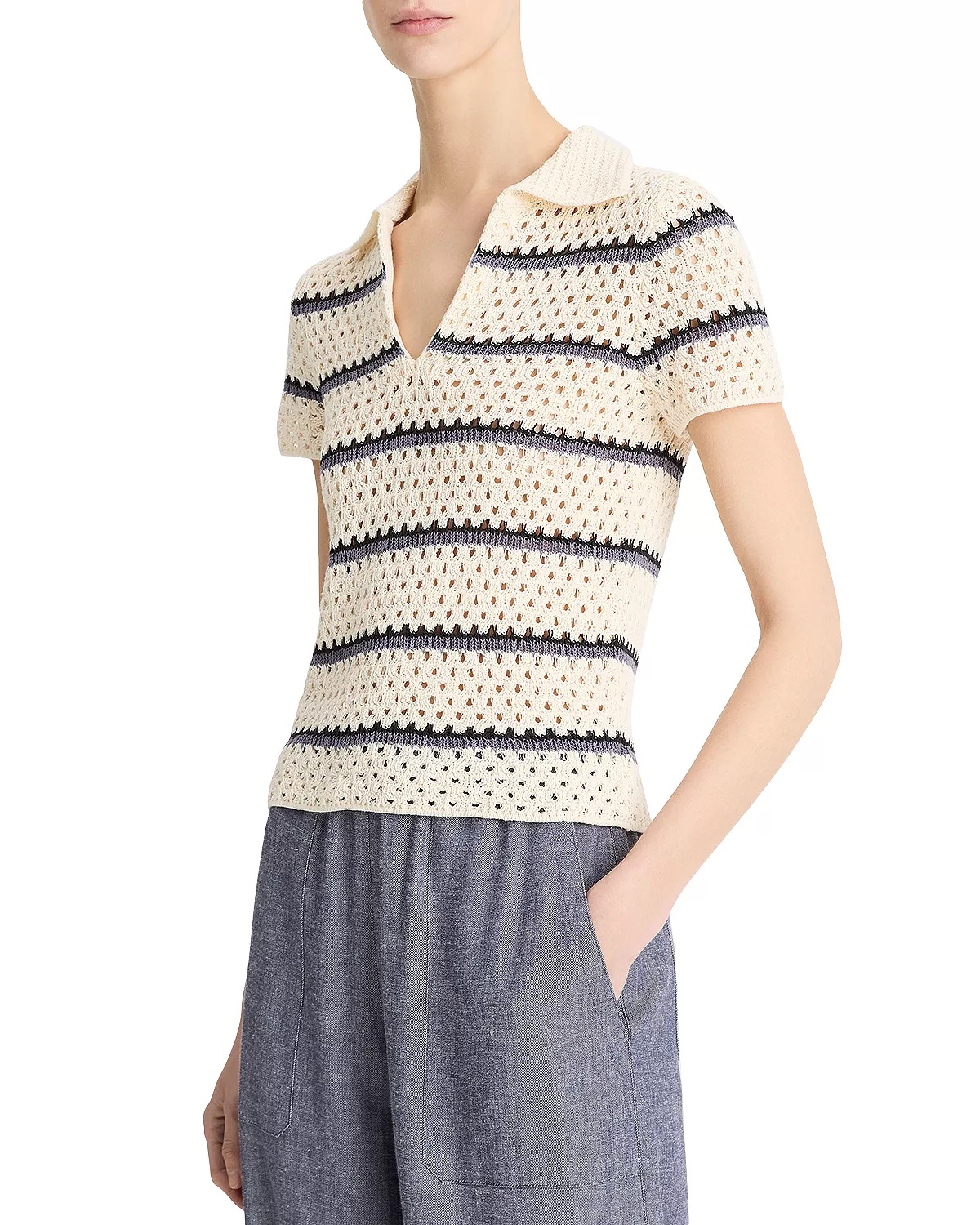 V Neck Sweater - 3