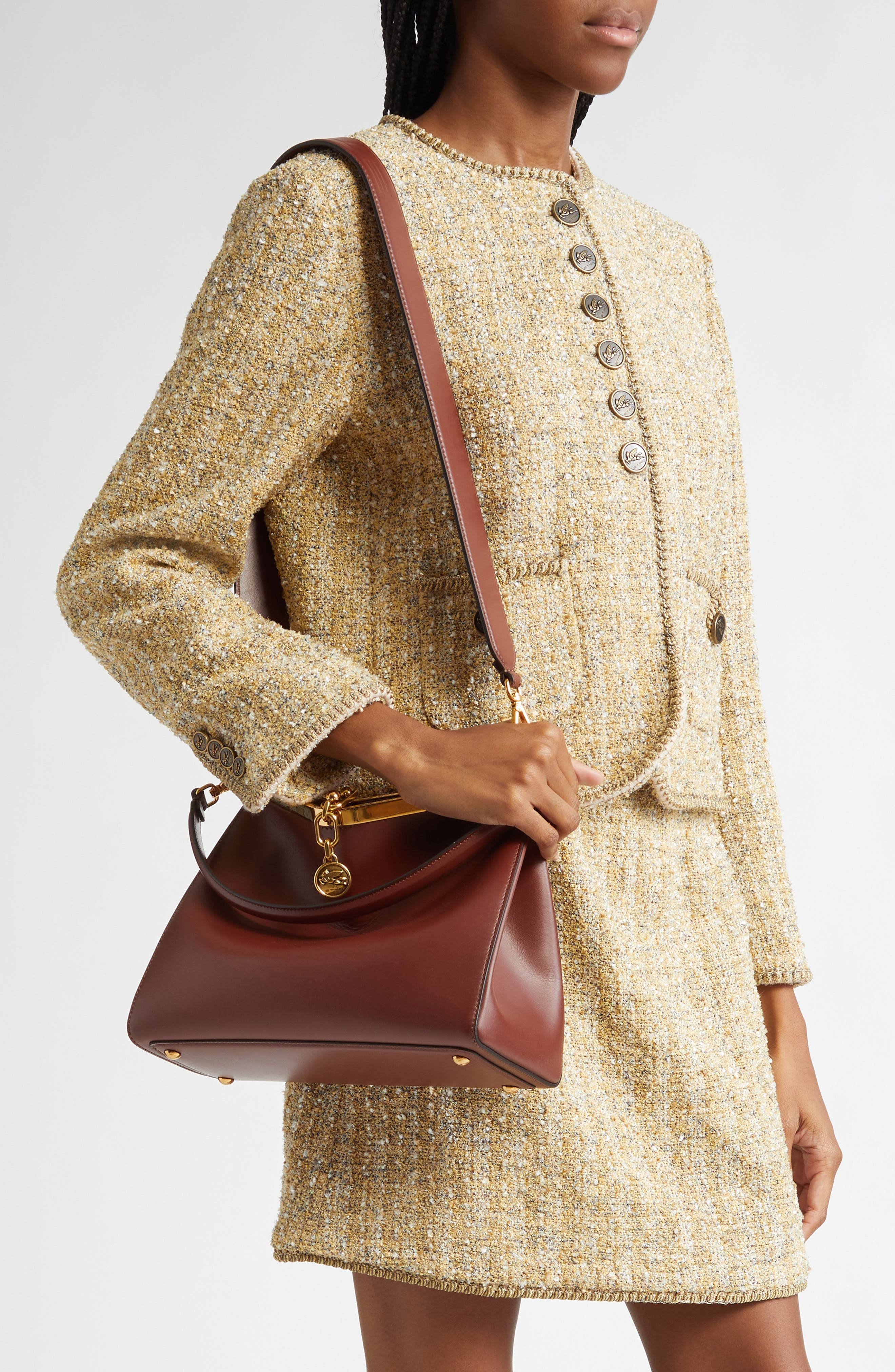 Etro Medium Vela Shoulder Bag in Dark Brown at Nordstrom - 2