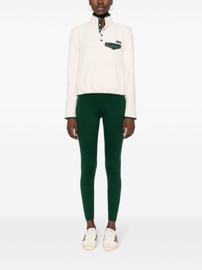 Sporty & Rich logo-patch fleece top outlook