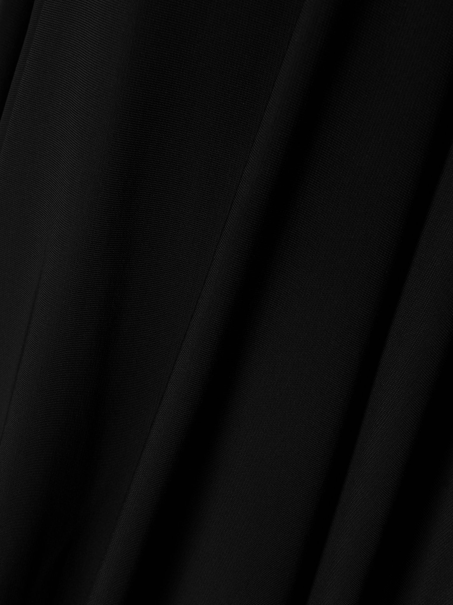 Draped stretch-knit maxi skirt Black - 5