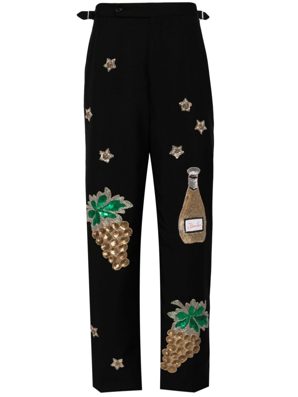 Arbane embroidered tailored trousers - 1