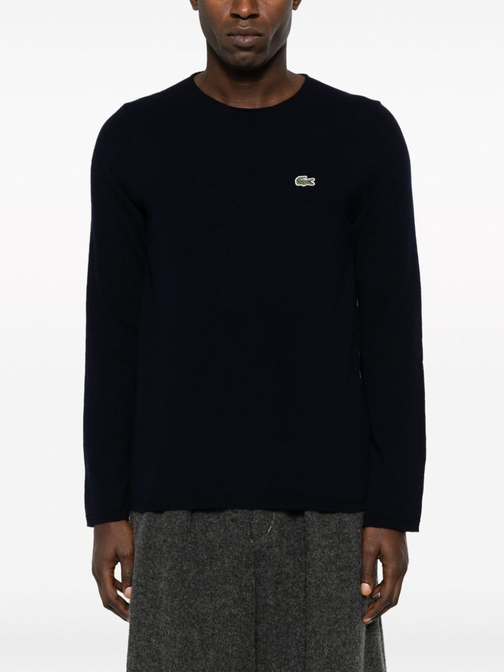 x Lacoste intarsia-knit logo jumper - 3