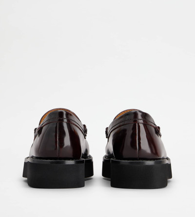 Tod's T TIMELESS LOAFER IN LEATHER - BURGUNDY outlook