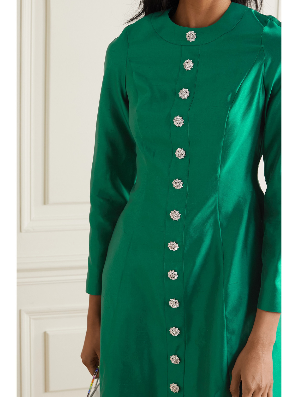 Crystal-embellished Mikado-silk Gown - 5