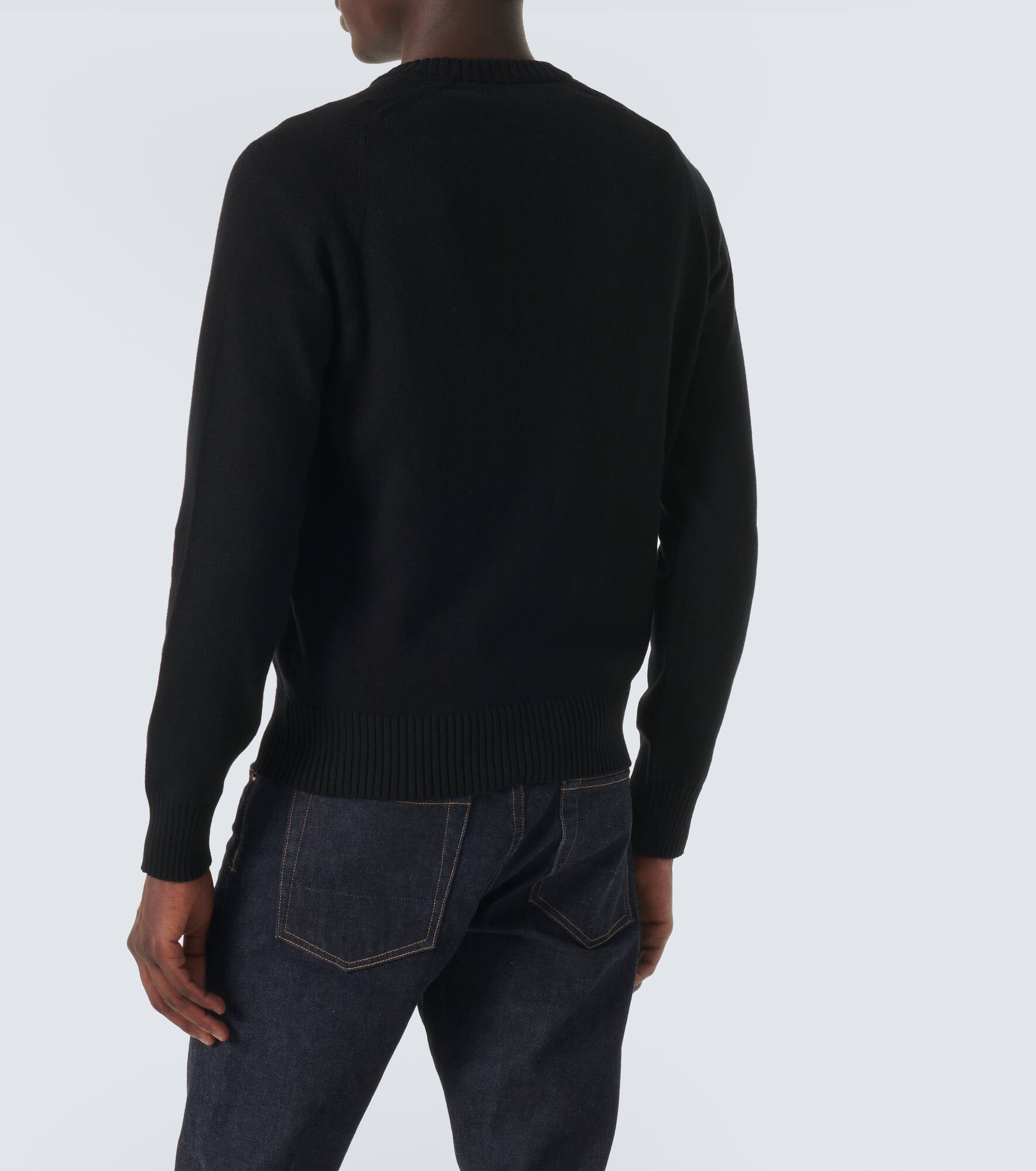 Cotton and cashmere sweater - 4