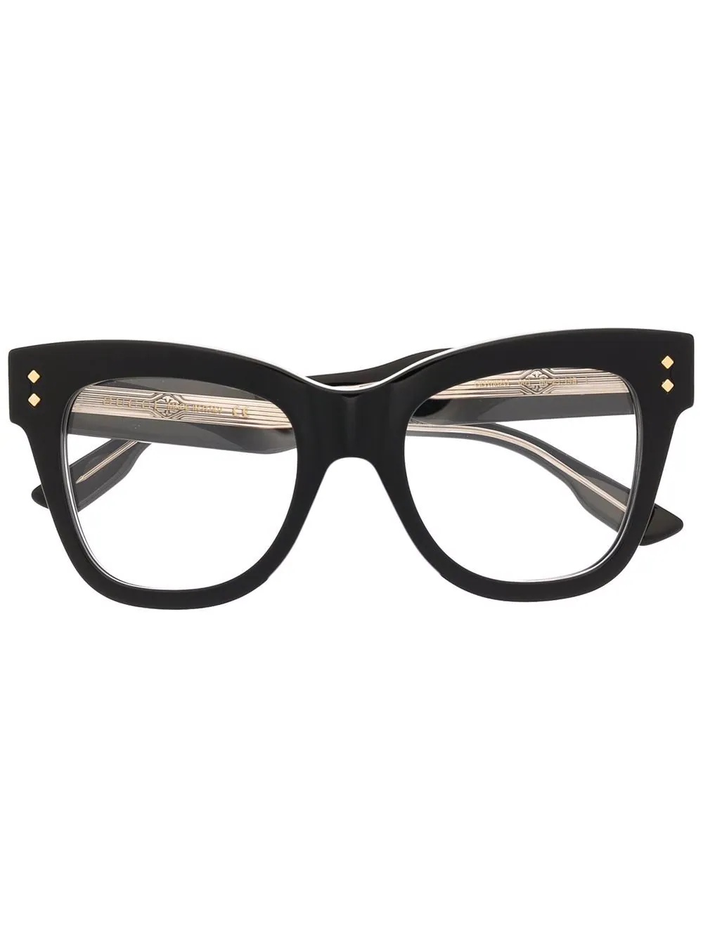 square-frame glasses - 1