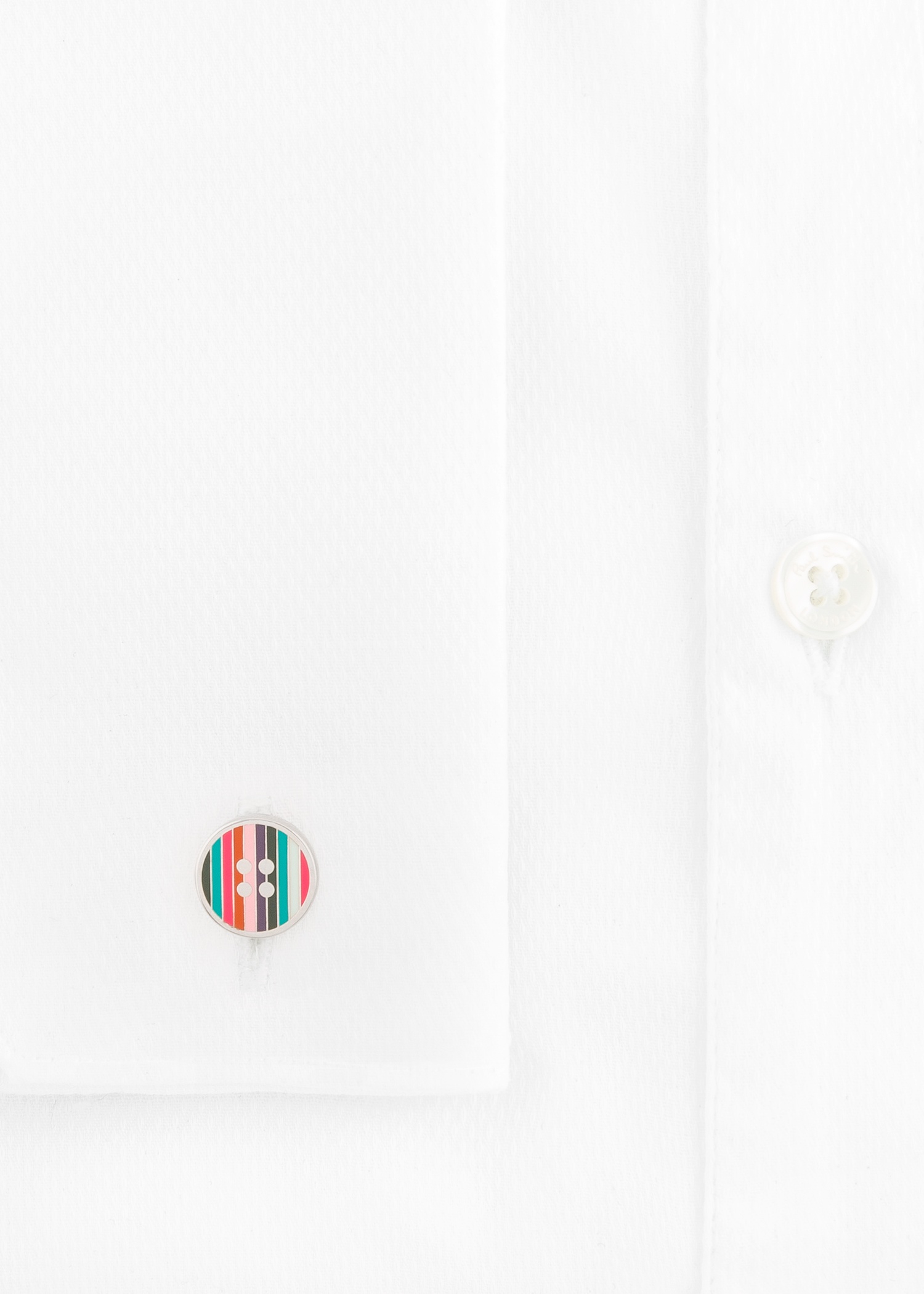 Striped Button Cufflinks - 3
