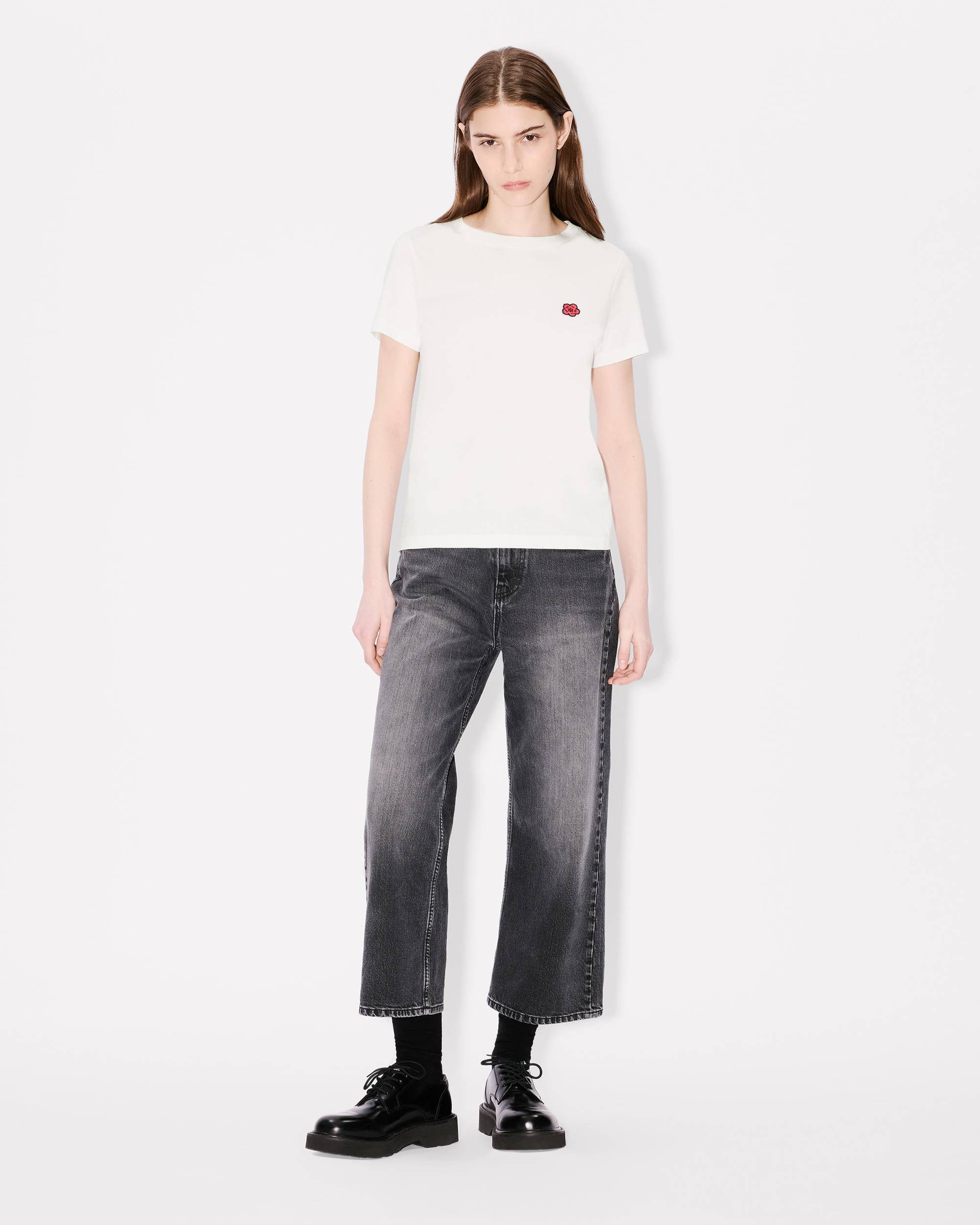 'Boke Flower' embroidered T-shirt in cotton - 5