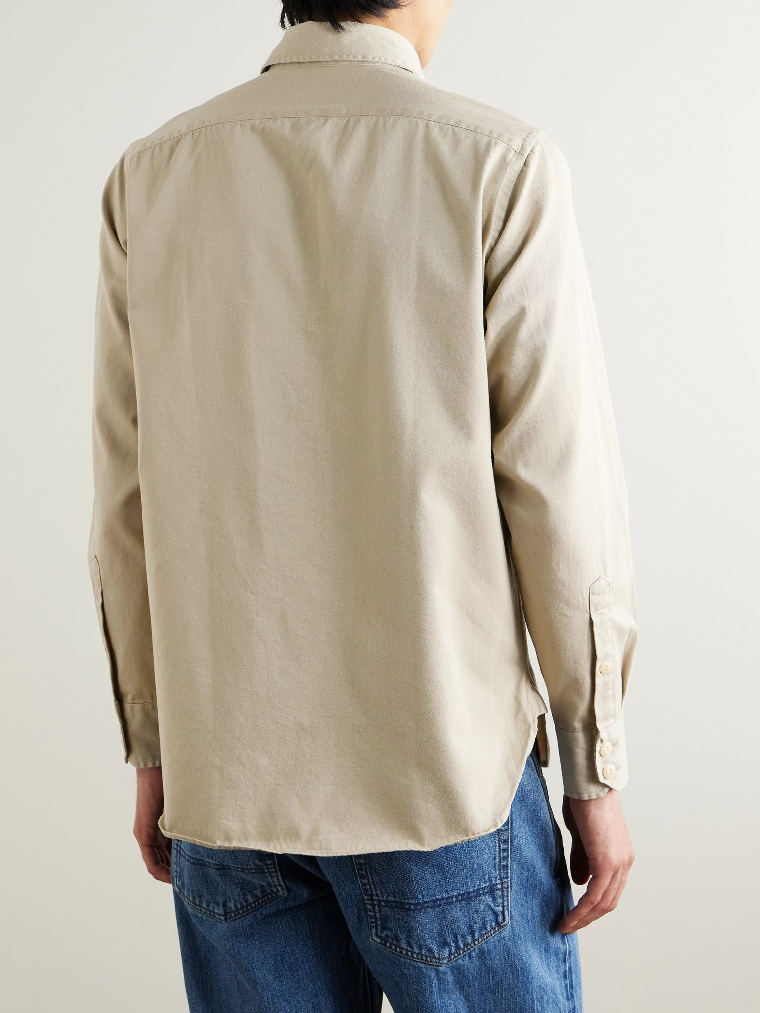 Cotton Shirt Stone - 4