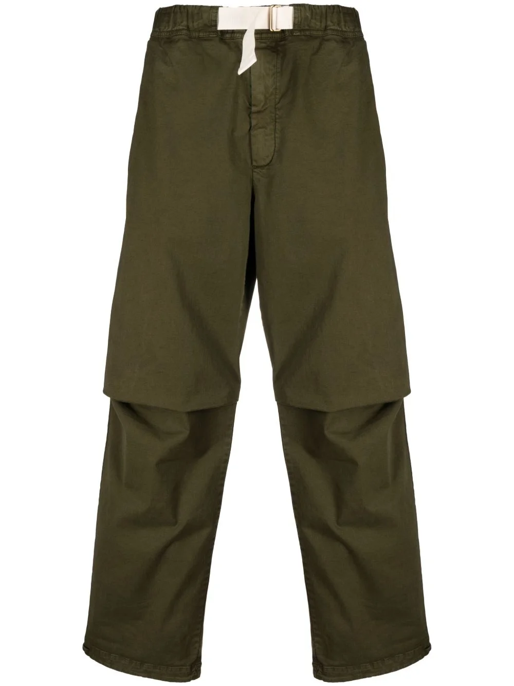 adjustable waist-strap trousers - 1