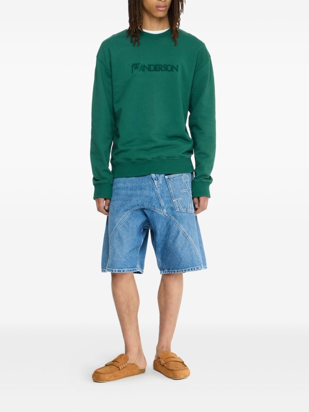 logo-embroidered sweatshirt - 2
