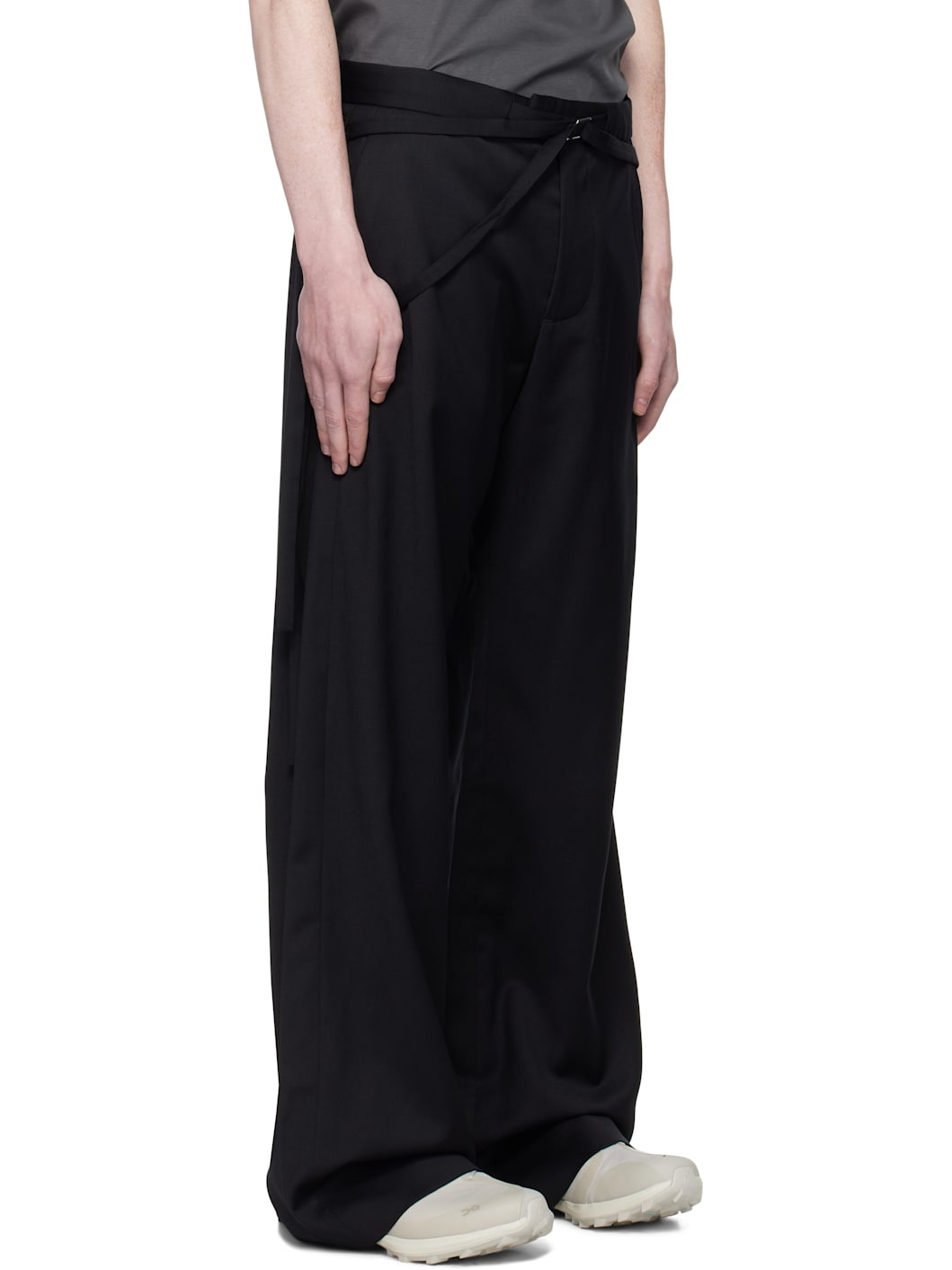 Black Spectra Tailored Trousers - 2