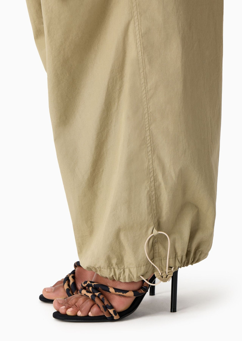 Emporio Armani Sustainability Values Capsule Collection organic poplin drawstring trousers 6