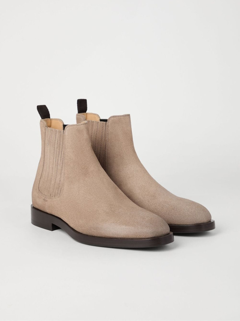 Brunello Cucinelli suede chelsea boots outlook