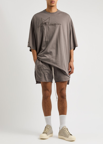 Rick Owens X Champion Dolphin cotton shorts outlook