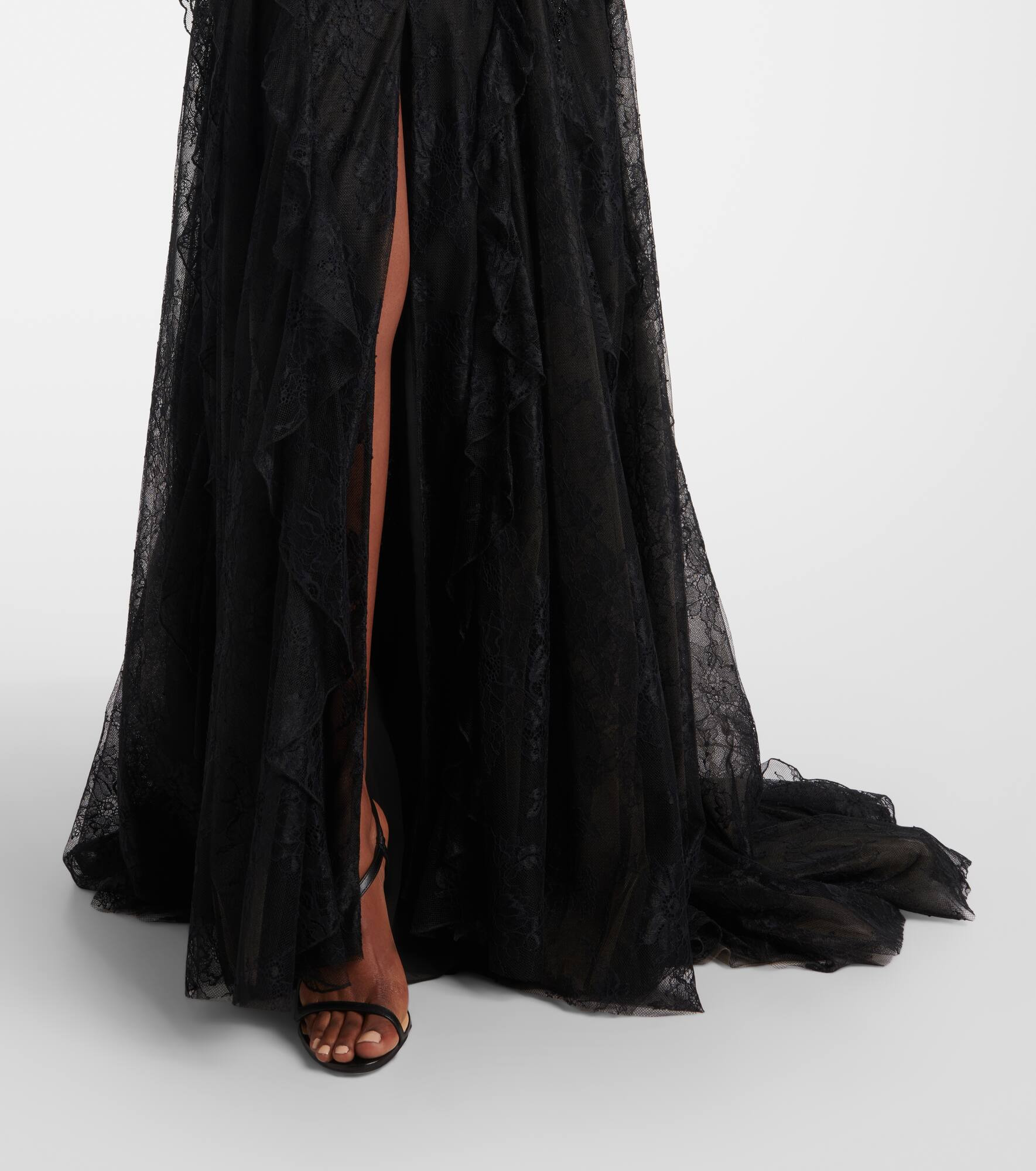Halterneck lace gown - 6