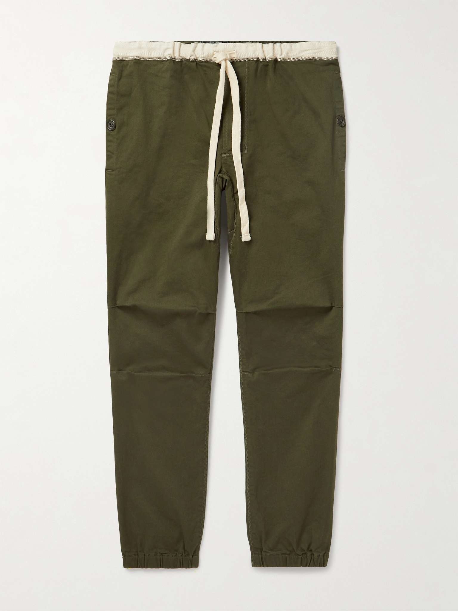 Gym Tapered Stretch-Cotton Twill Drawstring Trousers - 1