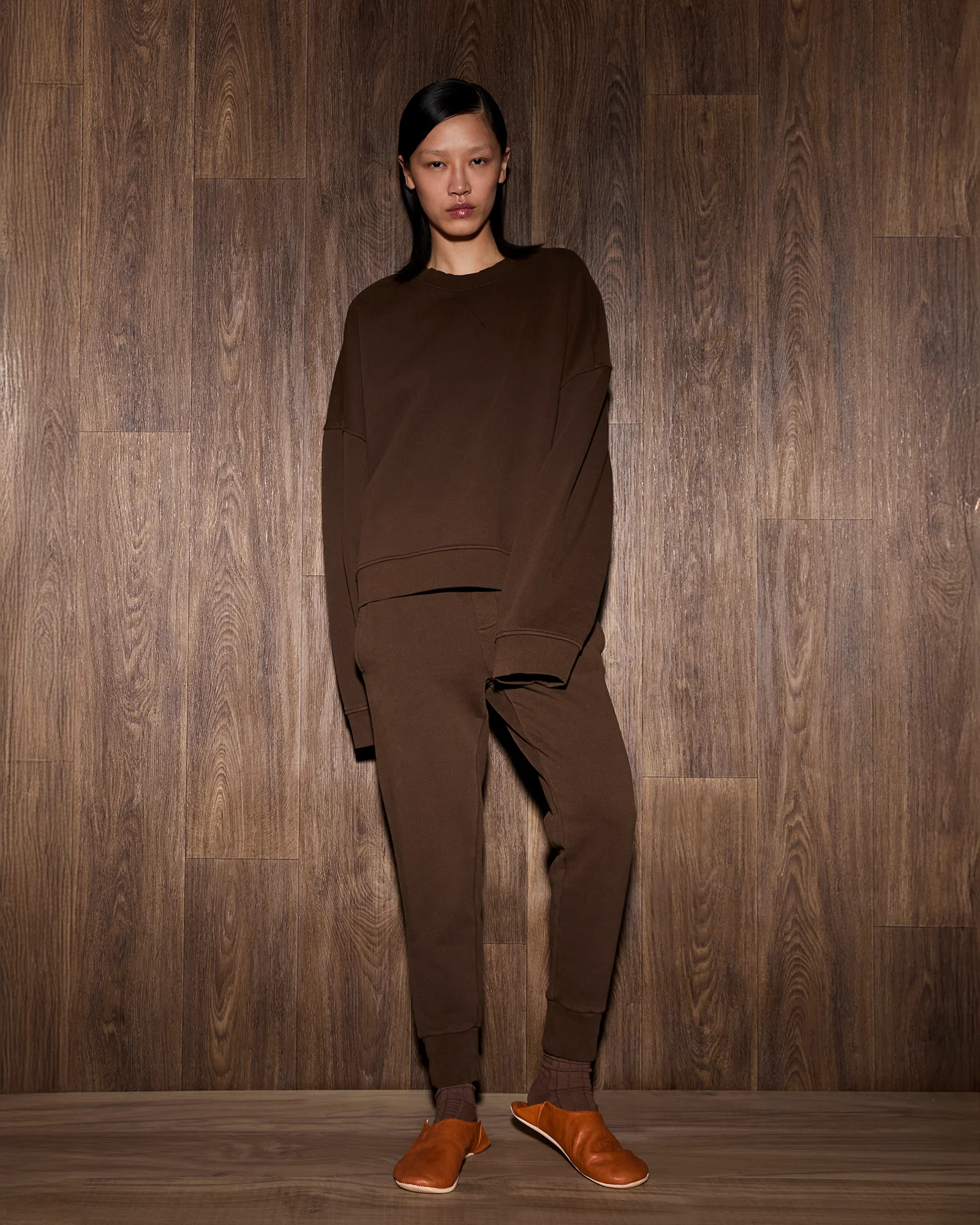 SLIM SWEATPANT BRUNETTE - 3