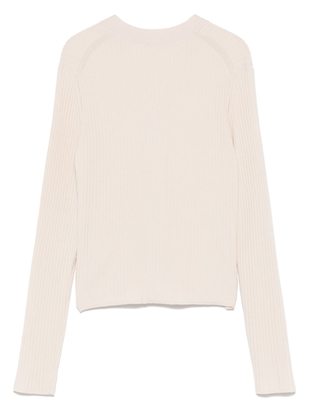 ribbed-knit cardigan - 2