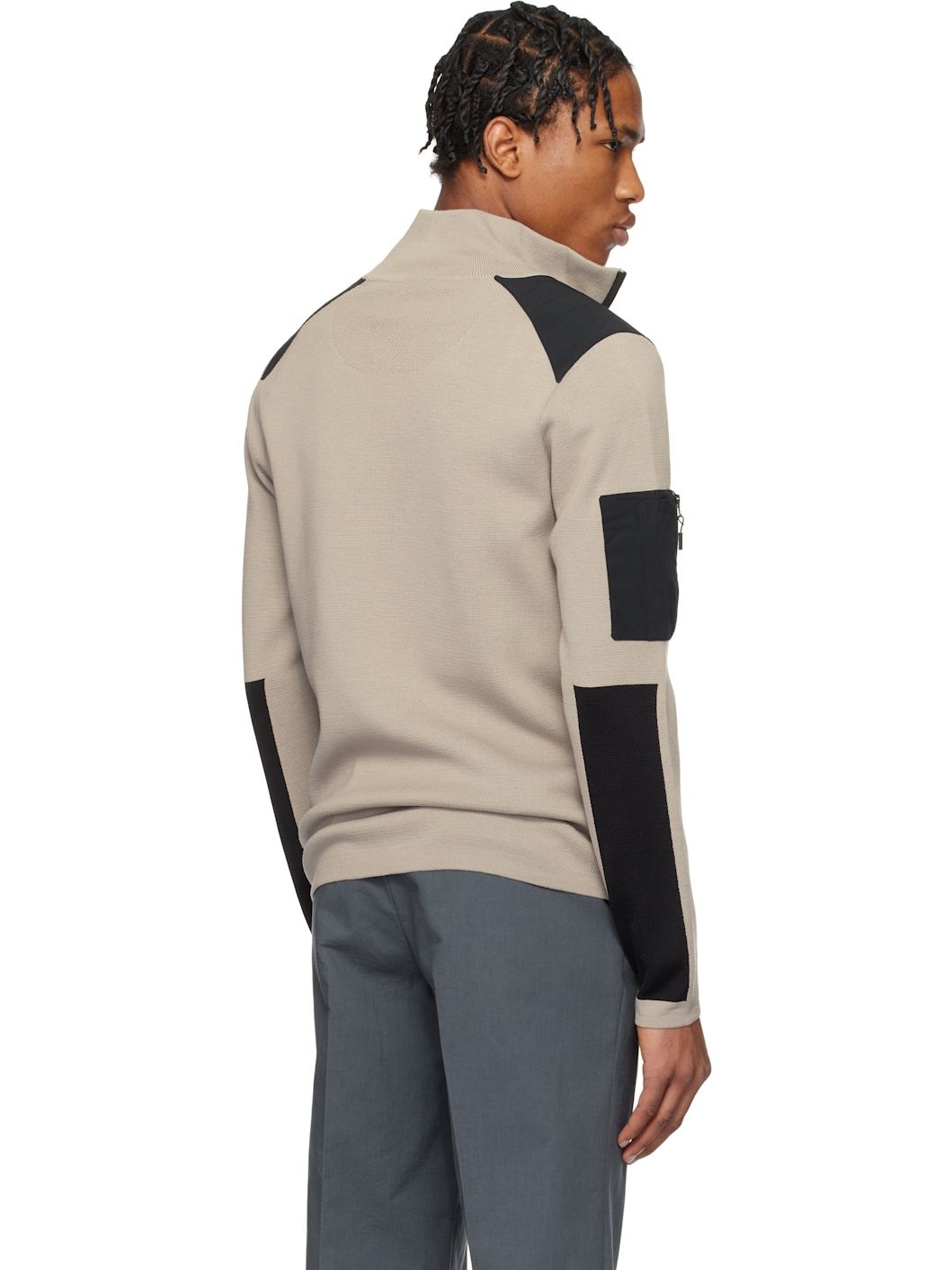Taupe Stormont 1/4 Zip Jacket - 3