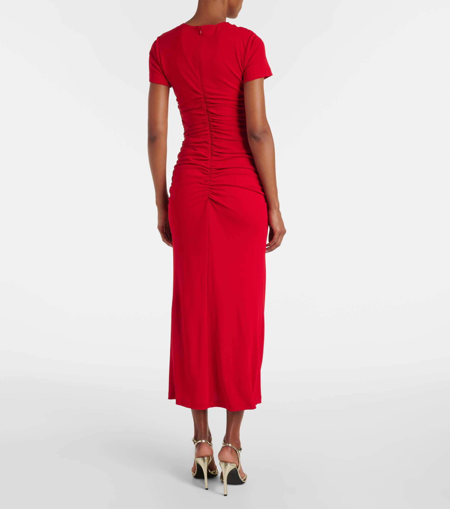 Ruched midi dress - 3