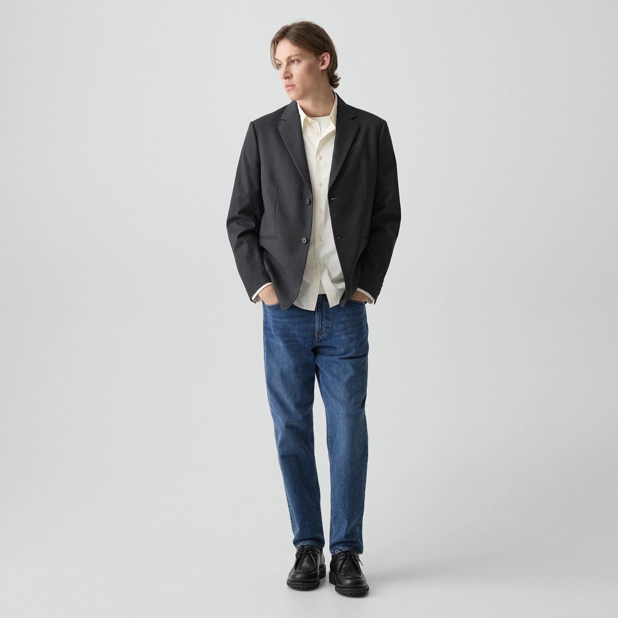 Relaxed Blazer in Stretch Wool - 6