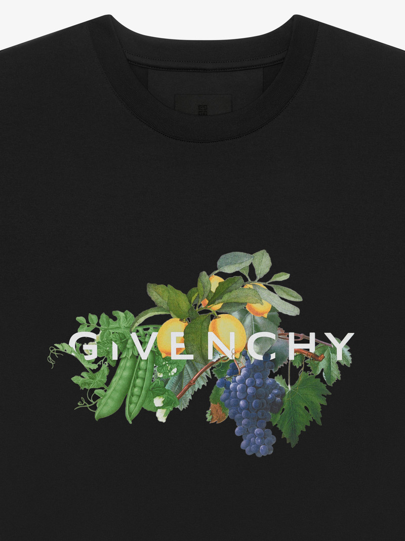 SLIM FIT T-SHIRT IN COTTON WITH GIVENCHY FRUITS PRINT 6