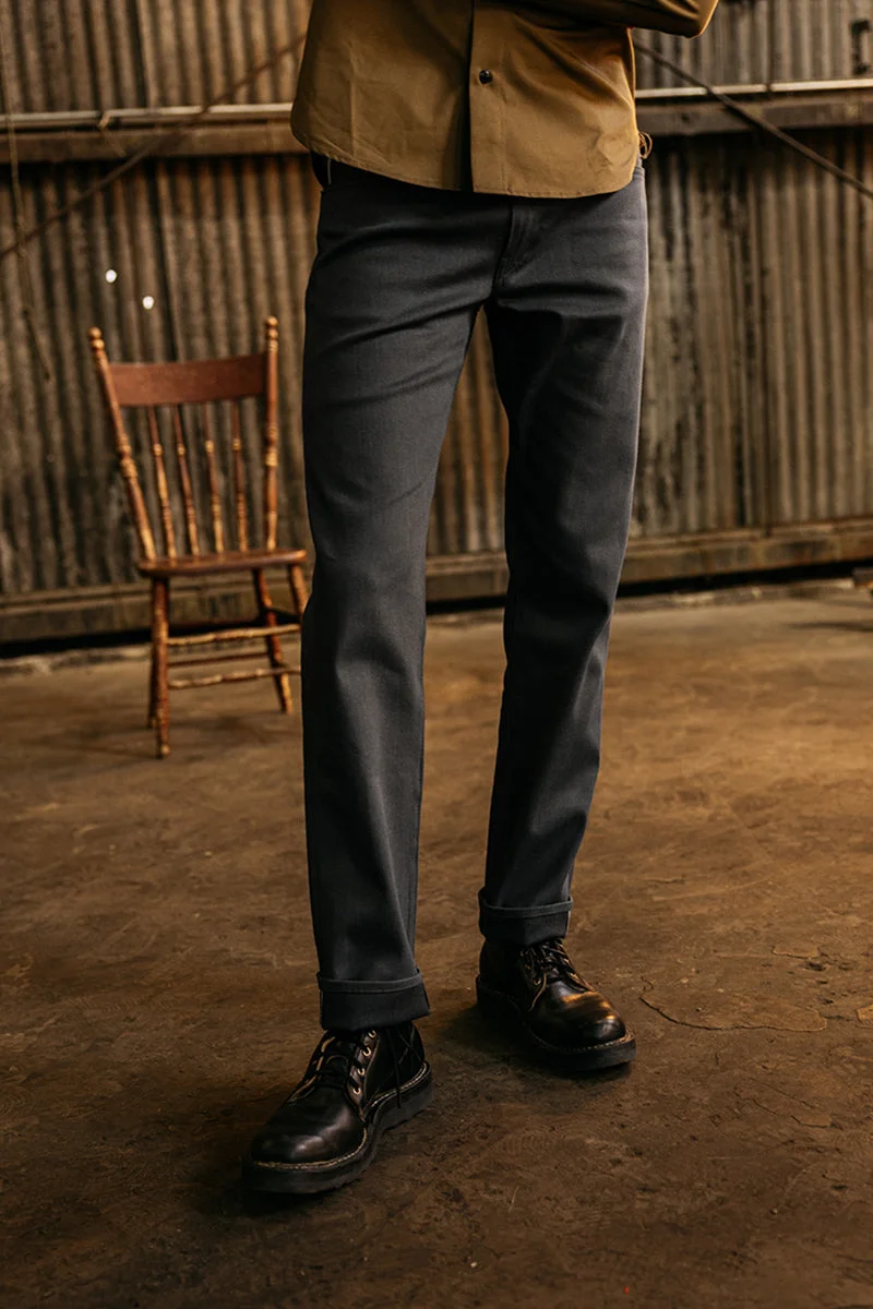The Hammer Straight - Gray Black Raw 10.5oz Selvedge - 1