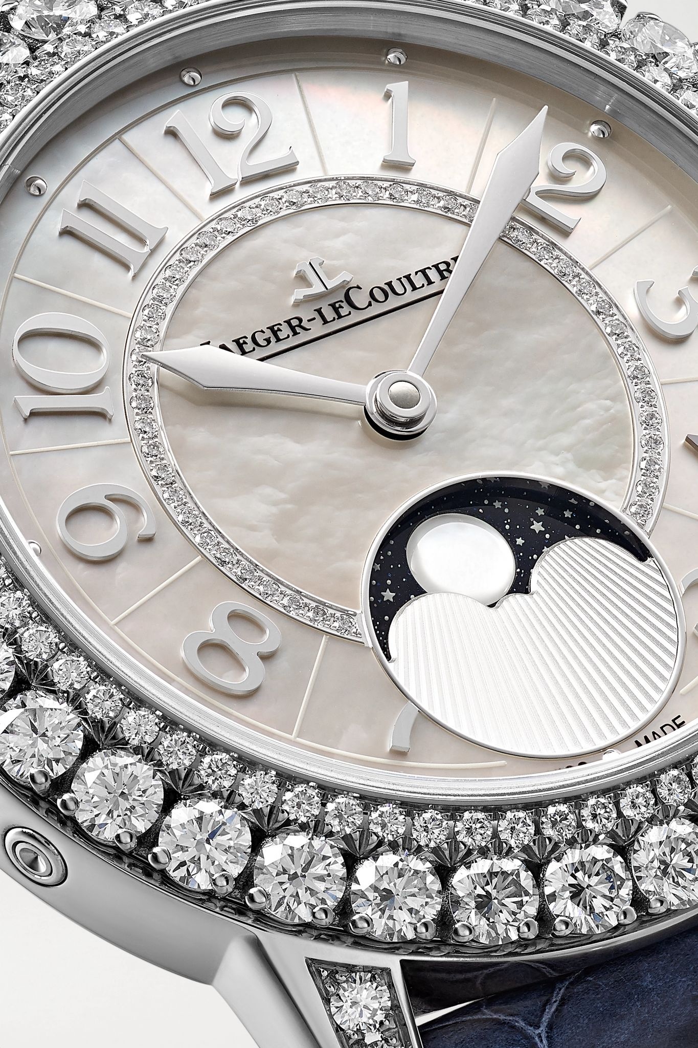 Dazzling Rendez-Vous Moon Automatic 36mm medium white gold, alligator and diamond watch - 5