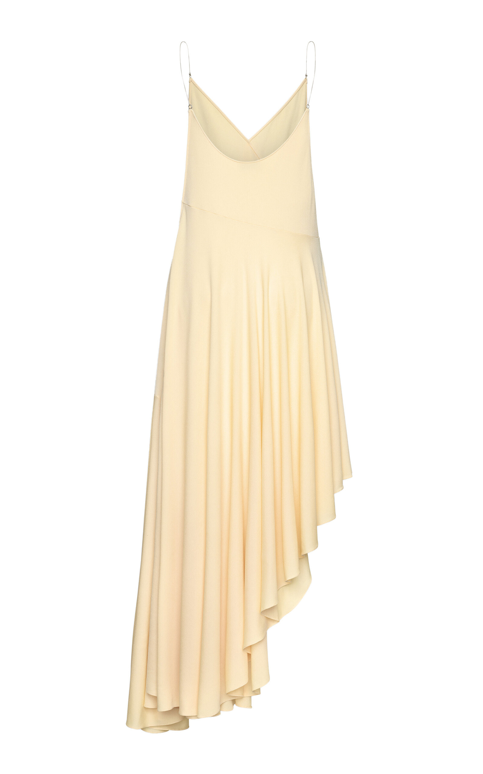 Asymmetric Cotton Midi Slip Dress yellow - 5