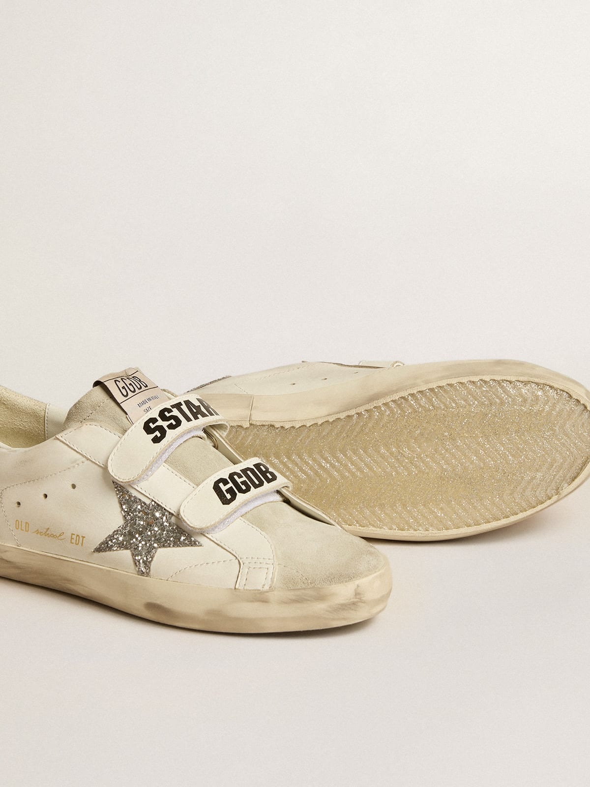 Old School with silver glitter star and ice-gray suede tongue - 3