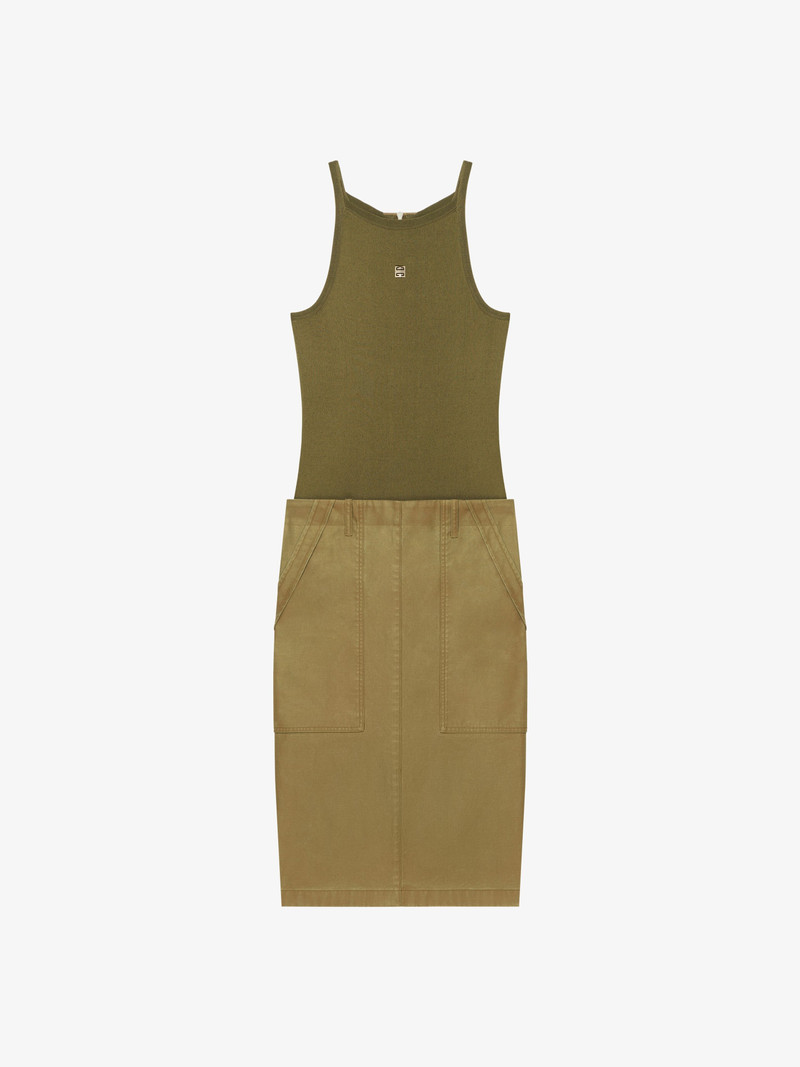 KNIT 및 CANVAS에 CARGO DRESS - 1