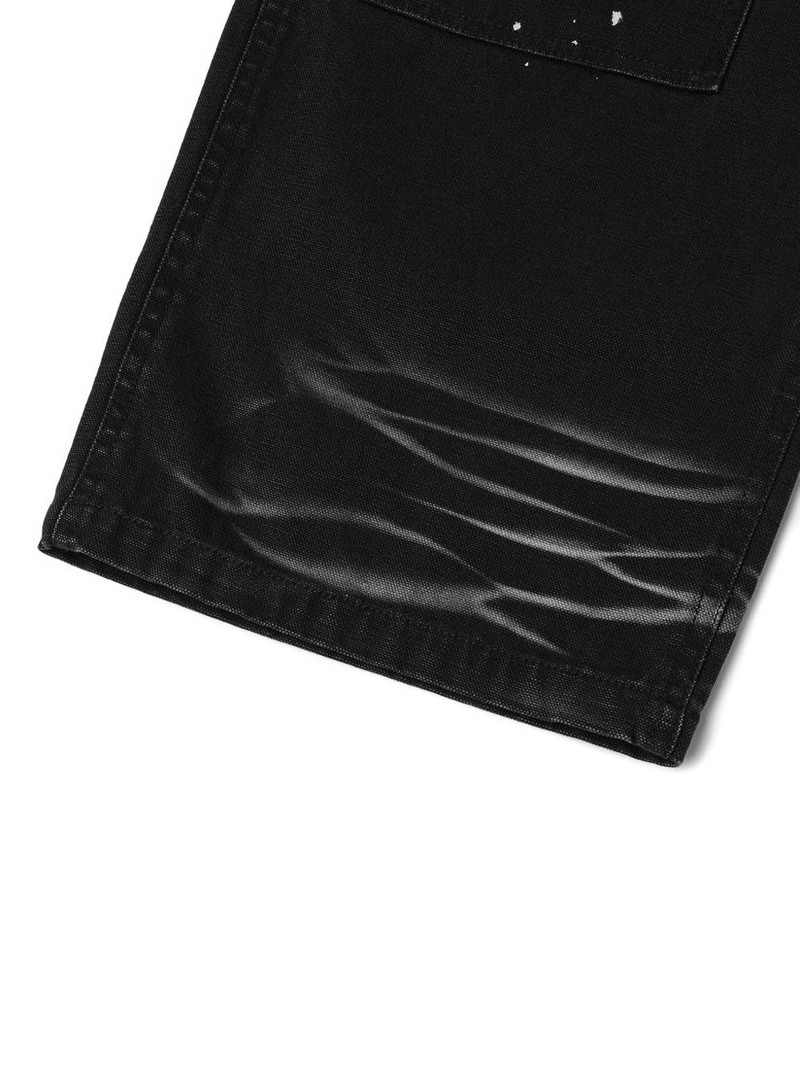 seagull-print paint-splatter jeans 5