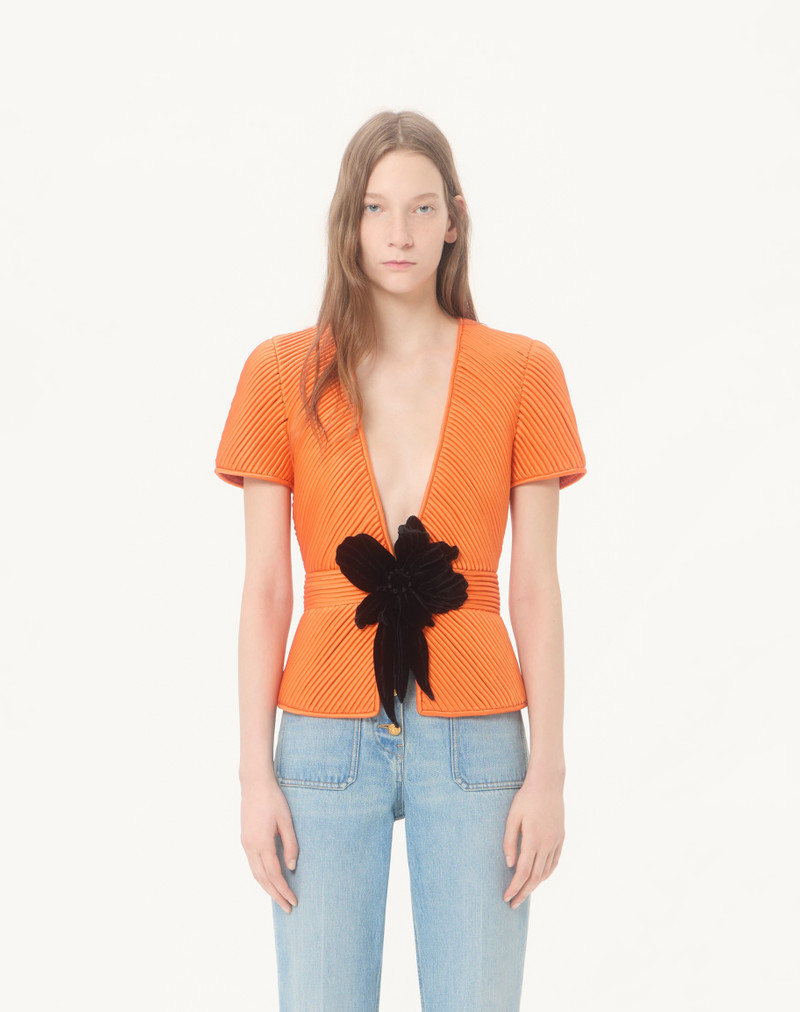 EMBROIDERED TULLE ILLUSION JACKET 5
