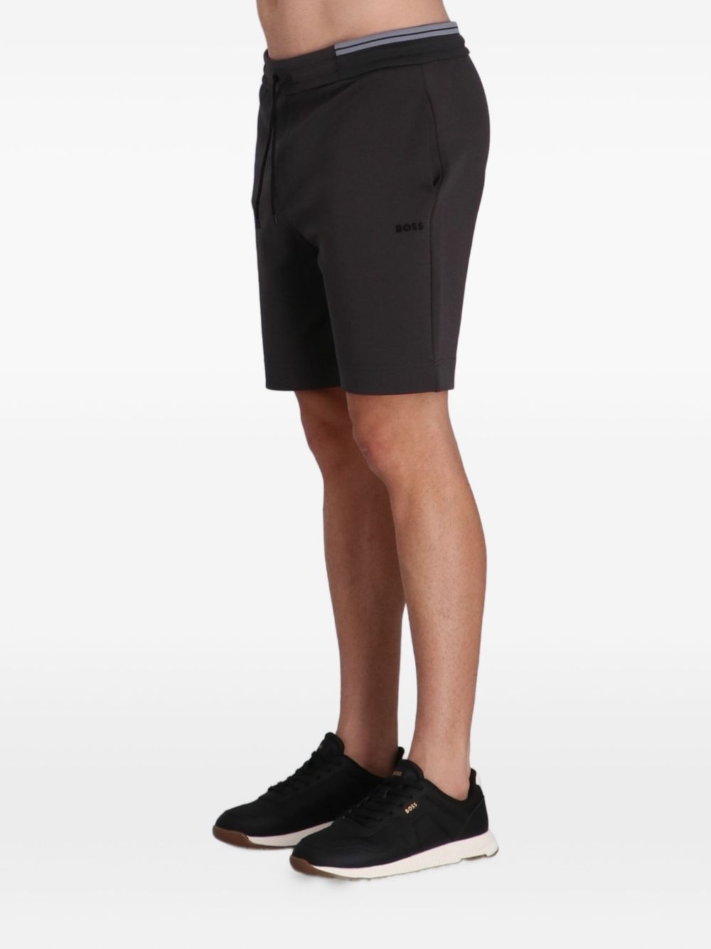 drawstring-waist shorts - 3